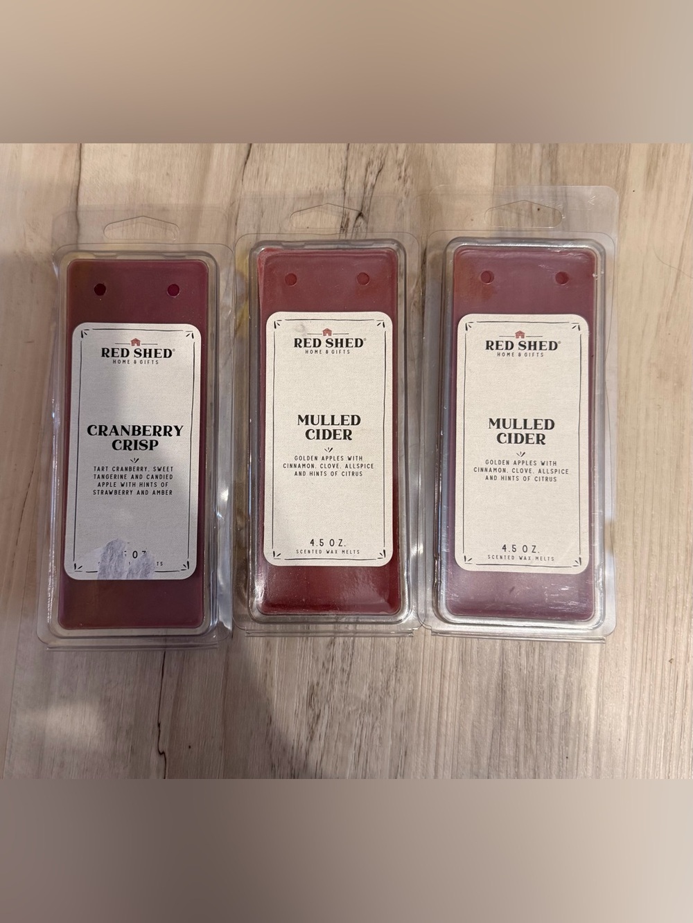 Red Shed Wax Melts (3 scents)